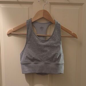ALO Yoga Heather Gray Sports Bra